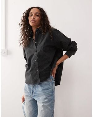 Weekday Boxy Fit Shirt - Black