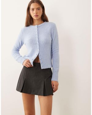 ASOS Tailored Box Pleat Mini Skort - Gray