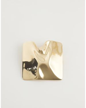 ASOS Gesmolten Broche - Naturel
