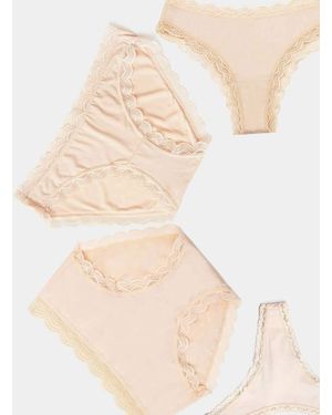 Stripe & Stare Discovery Knicker Pack - Natural