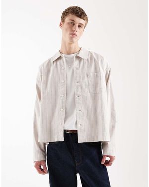 Jack & Jones Boxy Long Sleeve Shirt - White