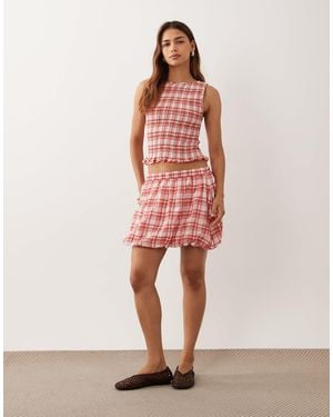 ASOS Bubble Skirt Co-ord - Red