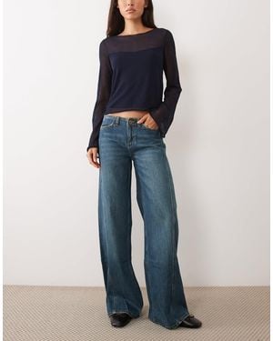 Mango Teen straight jeans - Blau