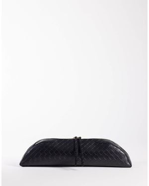 ASOS Pencil Case Elongated Clutch - White