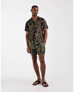 Tommy Hilfiger Linen Shorts Co-Ord - Black