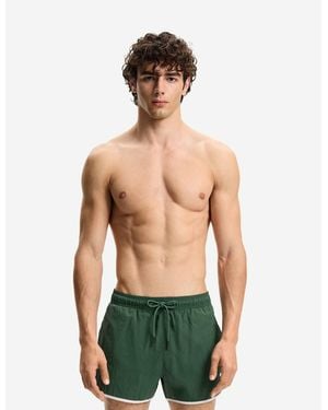 Bershka – kurze badeshorts - Grün