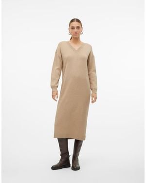 Vero Moda Knitted Dress - Natural