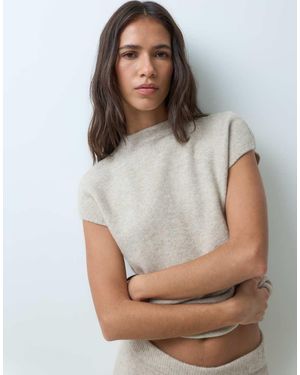 Abercrombie & Fitch Knitted High Neck Top Co-ord - Grey