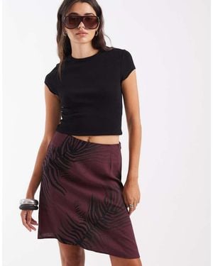 ASOS Gonna Midi Ampia Coordinata - Viola
