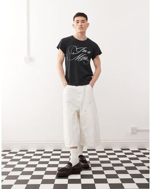 Cheap Monday X Landon Barker Dunno Jorts - White
