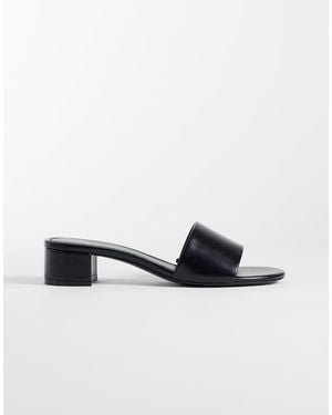 Mango Classic Heeled Sandals - Black