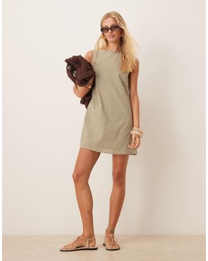 Glamorous Smock Mini Dress - Natural