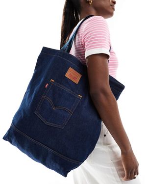 Levi's Denim Tote Bag With Back Pocket Logo - Blue