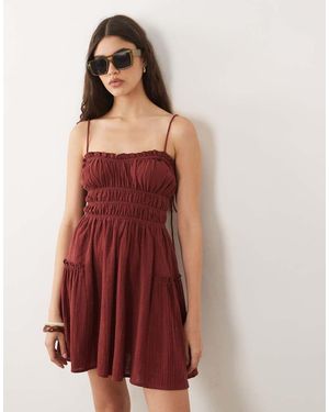 ASOS Faith Beach Shirred Mini Sundress