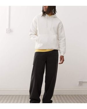 Collusion X001 Antifit Mid Rise Jeans - White