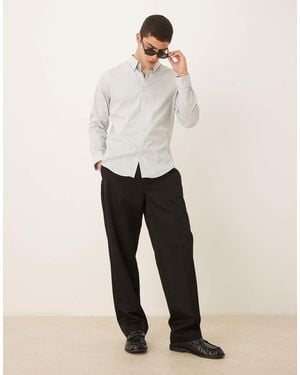 Abercrombie & Fitch Long Sleeve Shirt - White