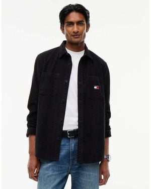 Tommy Hilfiger Relaxed Fit Patch Pocket Corduroy Shirt - Blue