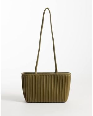 ASOS Pleated Shoulder Bag - Natural