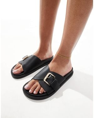 London Rebel – sandalen - Schwarz