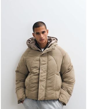 ASOS Oversized Puffer Jacket - Natural