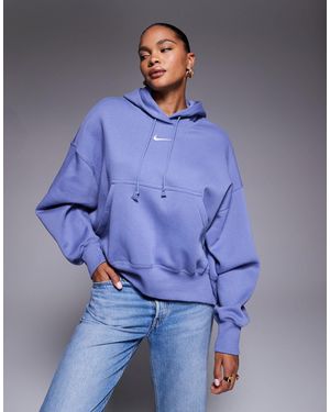 Nike Phoenix Fleece Over-oversized Hoodie - Blue