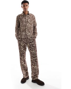 Viggo Relaxed Tailored Pants - Multicolour