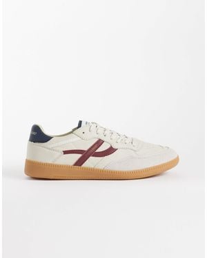 Pompeii UK Pompeii Elan Sala Leather Rubber Sole Trainers - White