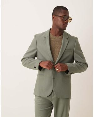 ASOS Slim Suit Jacket - Green