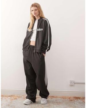Collusion Side Panel Joggers - Black