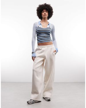 Collusion Barrel jogger - White