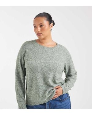Vero Moda Soft Round Neck Knitted Jumper - Grey