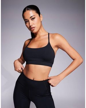 4505 Sculpting Active Medium Support Sports Bra With Adjustable Straps - Blue