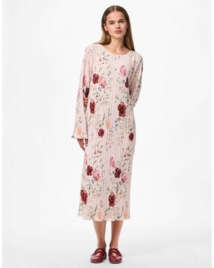 Pieces – midikleid - Pink