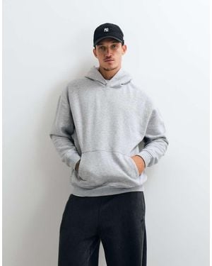 Hollister Boxy Fit Hoodie - Grey