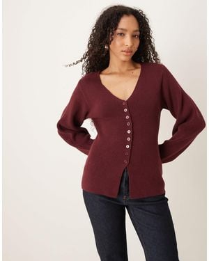 Nobody's Child Barrel Sleeve Cardigan - Red