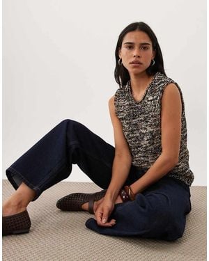 ARKET Boucle Texture Knitted Vest - Blue