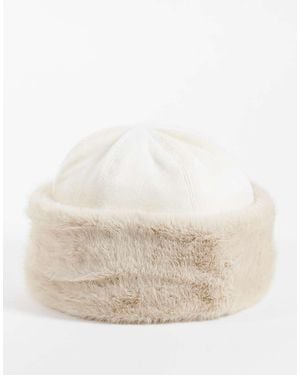 ASOS Turnback Hat - Natural