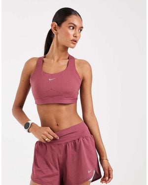 Nike Swift High Support Sports Bra - Red