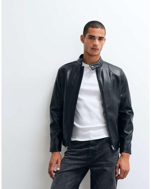 Mango Jack Van Imitatieleer - Blauw