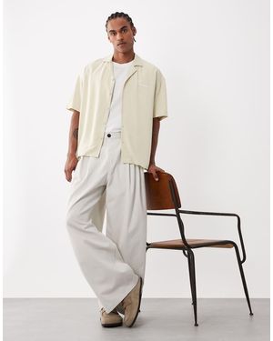 Weekday Oversized Chino Trousers - White