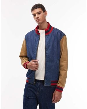 Wrangler X Stranger Things Will's Denim Bomber Jacket - Blue