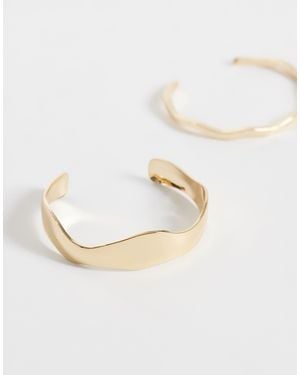 ASOS Pack Of 2 Simple Cuff Bracelets - White