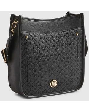 River Island Embossed Pocket Messenger Bag - Grey