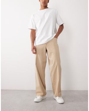 ASOS baggy Lightweight Jeans - Natural