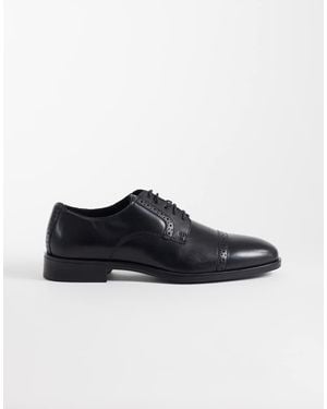 ASOS Lace Up Brogues With Toe Cap - Blue