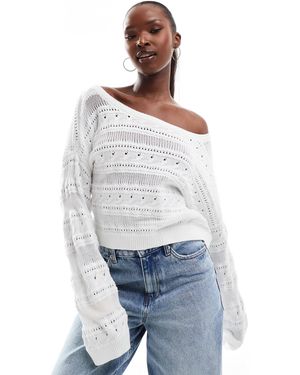 Hollister trui wit shop