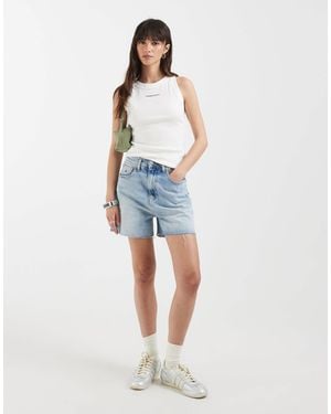 Tommy Hilfiger Denim Mom Shorts - Blue