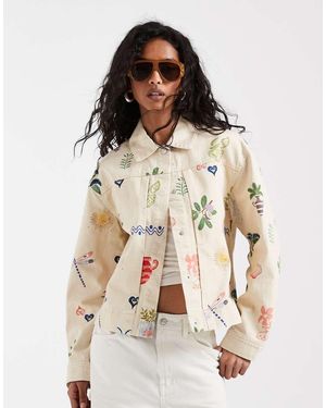 Object Recht Denim Jack - Naturel