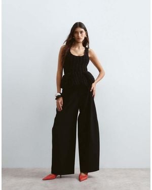 ARRANGE Spence Tailored Wool Trouser - Black