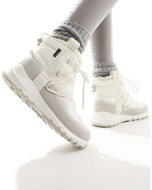 The North Face Thermoball Insulated Lace Up Boots - White